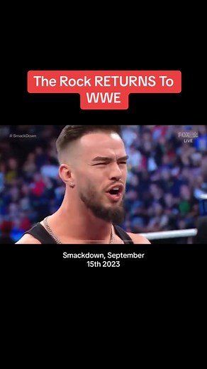 The Rock Returns to WWE #wwetiktok #wwetiktokfans #wwefans #fyp #wwefan #WWE #therock #smackdown #wwesmackdown #WrestleMania | Frederick Legend