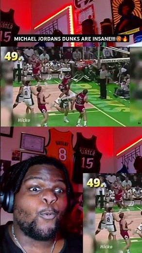 MICHAEL JORDANS DUNKS ARE REALLY INSANE!!! | #shorts #michaeljordan