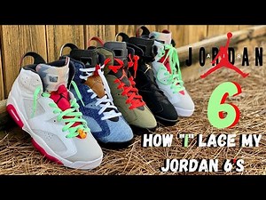 HOW "I" LACE MY JORDAN 6's!!