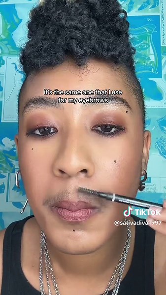 Creating a Fake Mustache Makeup Tutorial for Nonbinary and Transmasculine Individuals