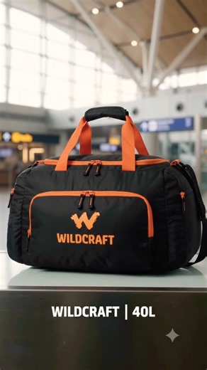 Wildcraft 40L Duffel Bag 👜 | Flip Duf 2 Travel Bag | Spacious & Stylish Travel Bag 🔥