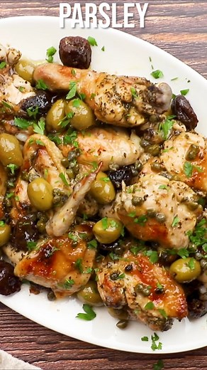 Chicken marbella is the briny, sweet, tangy baked chicken recipe from the famous Silver Palate Cookbook. It’s a classic recipe originally designed to serve a crowd but this recipe cuts it down to serve a family. | The Mediterranean Dish