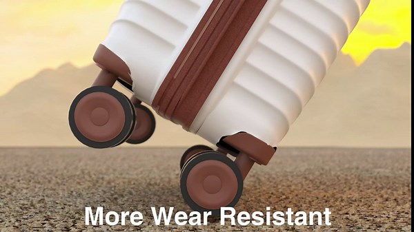 LUGGEX White Luggage Sets Hardside with Spinner Wheels, PP Expandable Carry On Suitcase Set of 3, Travel Lightweight Luggage Sets 3 Piece Without USB Port