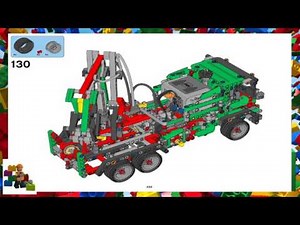 LEGO instructions - Technic - 42008 - Crane Truck with Semi-Trailer (Book 3)
