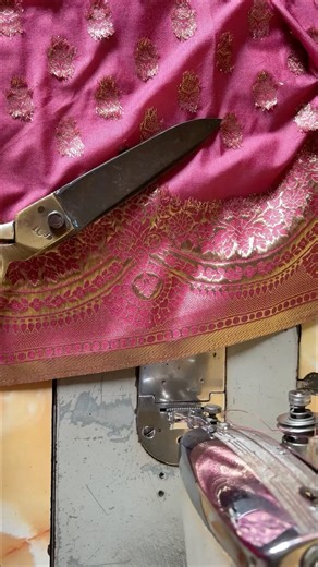 Saree Fall Stitching #tailoringshorts #fashion #sareefall #saree #tailoring