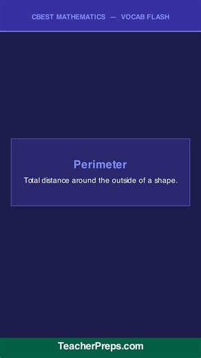 CBEST Math Vocab Flash | Teacher Certification | #Shorts