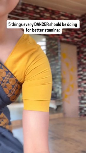 5 key stamina-building points : 1. Dance practice is your foundation. Regular, structured practice of adavus, jathis, or full pieces is the best way to build true stamina. Classical dance naturally challenges breath control, muscle coordination, and rhythmic endurance. 2. Strengthen your legs and feet. Add exercises like calf raises, step-ups, and static holds (like araimandi) to develop strength and stability. Strong lower limbs prevent fatigue during long performances and fast sequences. 3. Tr