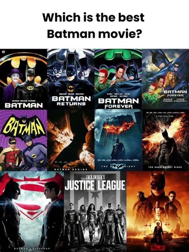 Which is the best batman man movie? #batman #movie #dc #trending #shorts