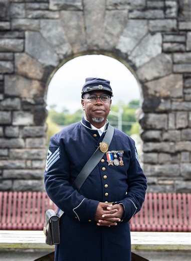 Gary Burke recites original poem, 'Fort Negley'