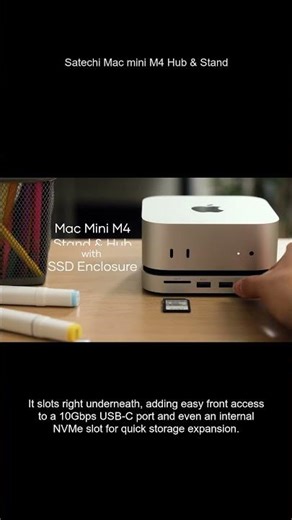 The BEST upgrade for your M4 Mac mini! 🤯 Satechi Hub #macmini #satechi