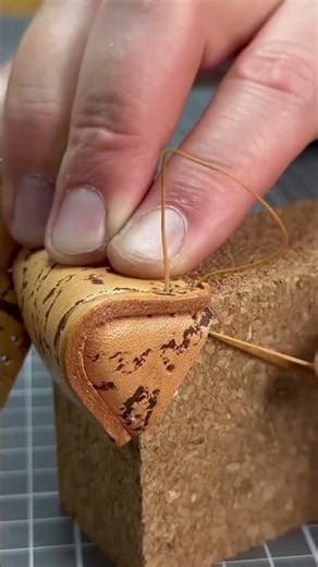Turning Scraps of Leather into Epic Art! 🛠️diy #satisfying #asmr#