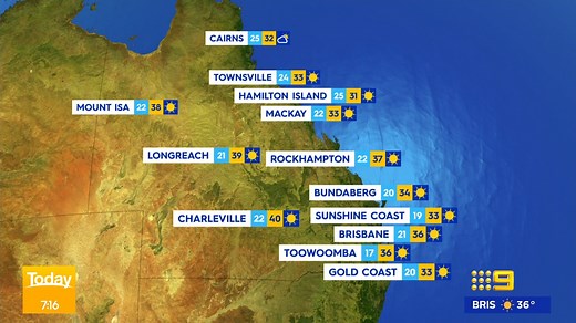 National weather forecast for Sunday February 12
