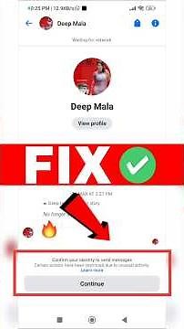 How to fix confirm your identity to send message Facebook 2026 #shorts #messenger