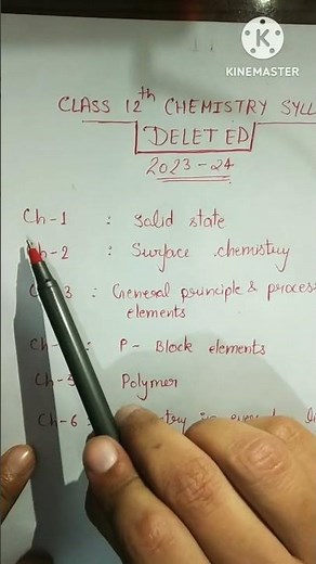 🔥DELETED syllabus class 12 CHEMISTRY 2023-24 | cbse class 12 chemistry syllabus deleted |#bordsarmy