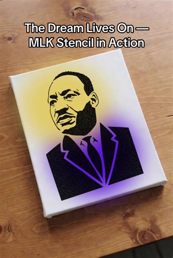 Today we honor Dr. Martin Luther King Jr. by turning words into action—and creativity into reflection. This stencil is an invitation to pause, create, and engage with the values he stood for: justice, equality, courage, and hope. Use it in a journal. On a canvas. As part of your own personal reflection today. Art has always been a tool for change. ✨ #MLKDay #CreateWithPurpose #ArtAsActivism #StencilArt #CreativeReflection #JusticeThroughArt