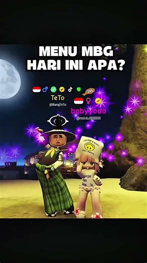 menu apa hari ini MBG #roblox #MBG #robloxshorts #indohangout