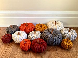 Crochet Rustic Farmhouse Pumpkins - Etsy