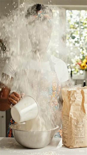 Cooking Time! 👩‍🍳 Flour Magic in Kitchen ✨#CookingTime #KitchenVibes#shorts #funny #viralvideo