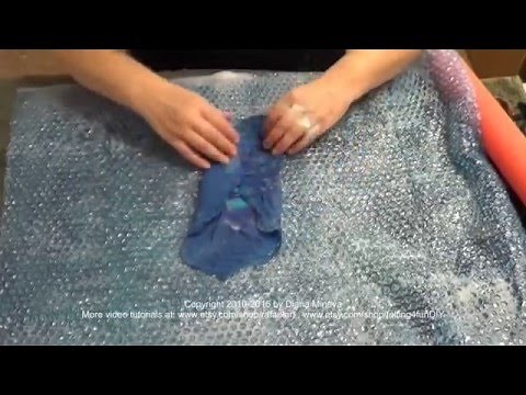 How To Create Nuno Felted Silk Flower 1