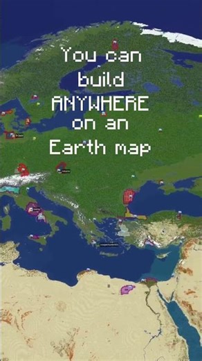 LibreMC - Town-building on an Earth map! #minecraft #minecraftbuilding