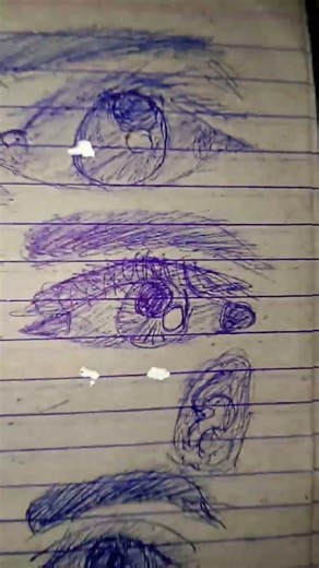 #eye drawing blue pen shading very hard work please subscribe my channel#