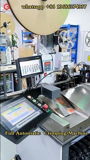 Fully automatic terminal crimping machines are suitable for various types of terminals and wires.