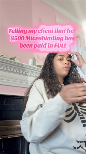 Yes it’s Halloween but this isn’t a trick! My client had a coworker pay for her $500 dollar Microblading service for her!! 😭 Had to film this sweet lady’s reaction when I told her!! | Meches Beauty