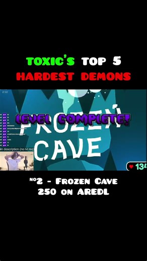 Gd Toxic's top 5 Hardest Demons #shorts #geometrydash #gd #extremedemon