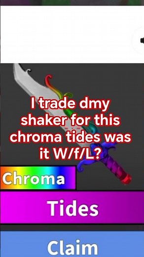 I traded my shark gun for chroma tides in mm2!