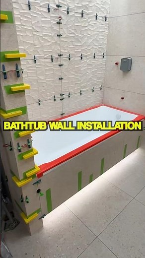 He Built A Designer Bathtub Wall With Foam 🛁✨