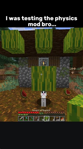 Why he didn't move 😭 #minecraft ##minecraftshorts #minecraftmemes