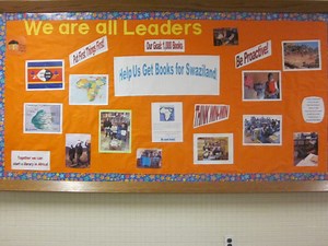 Wenonah Helps Set Up Library for African School