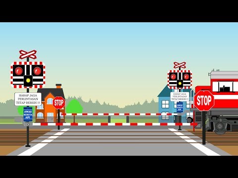 PALANG PINTU KERETA API PANJANG ❗PALANG KERETA PALING BERSIH DI DUNIA