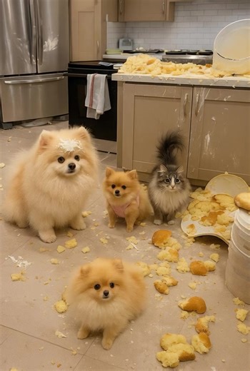 He blamed the cat… without hesitation 😂🍰🐾 | Pomeranian Lovers