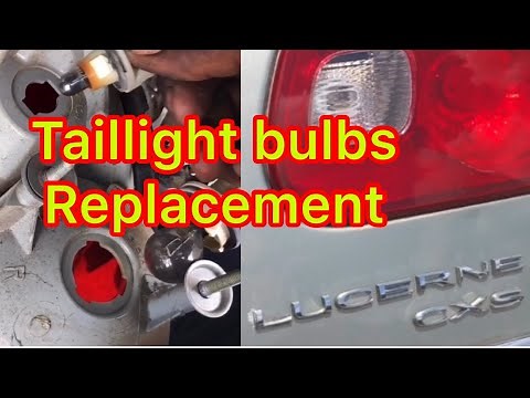 2006 BUICK LUCERNE CXS TAIL LIGHT BULB REPLACEMENT!!!