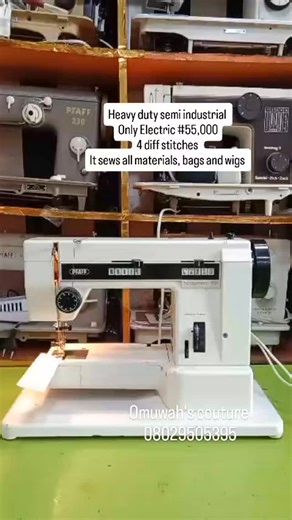 Omuwah's Couture | 🔴 sold out Pfaff Electric and manual Sewing machine Foreign Used Tested and working perfectly It sew all materials, perfect for wig... | Instagram