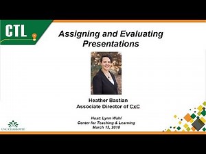 Assigning and Evaluating Presentations