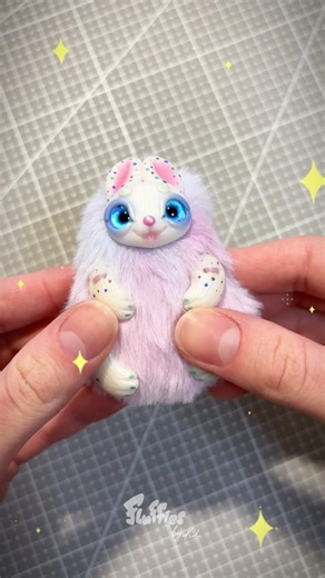 Let’s package cute toy bunny💘 #fluffies #diy #toyhouse #arttoy #unboxing #art #toys