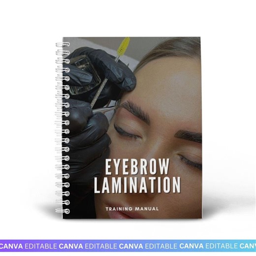 Brow Lamination Training Manual, Eyebrow Lamination Wax and Tint Guide, Certificate Template, Theory Exam, Learn,teach,brow Waxing Treatment - Etsy