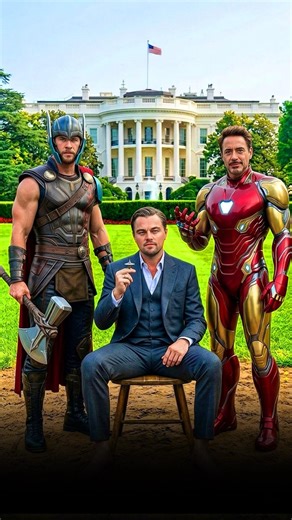 Thor, Iron Man & Leonardo DiCaprio in the White House #aishorts