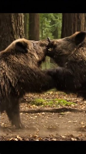 Brown Bear vs Wild Boar – Epic Clash