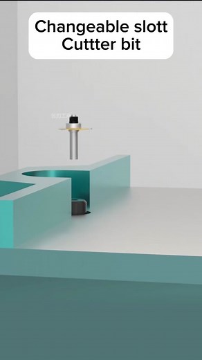 Variable slot cutter bit#routerbits #bits #carpentry #tools #fyp #woodproducts #carpentry #routerbit