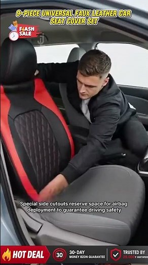 Car Seats Looking Worn? Refresh Them with Quilted Faux-Leather Covers 🚗