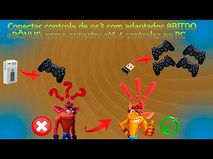 COMO CONECTAR CONTROLE DE PS3 COM ADAPTADOR 8BITDO NO PC, 2023 ATUALIZADO!!