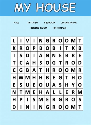 My house - 2 worksheet