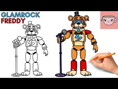 How To Draw Glamrock Freddy | Five Nights at Freddy's: Security Breach FNAF | Step By Step Tutorial