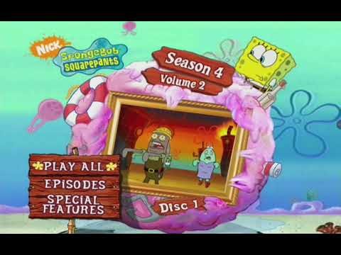 SpongeBob season 4 vol.2 DVD menu disc 1