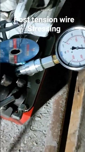 post tension wire Stressing in slab