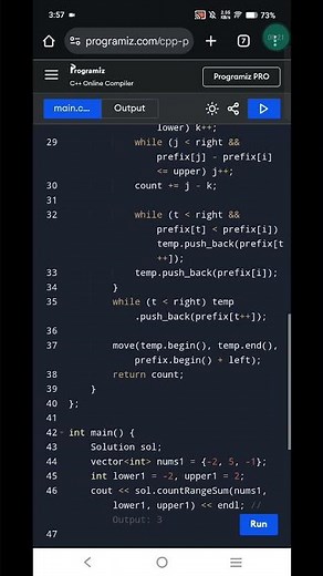 Count of Range Sum in C++ | Prefix Sum + Merge Sort | LeetCode Hard Explained