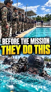 TITLE:Full Combat Gear Water Test 😳 #military #navy #marines #army #usa #shorts